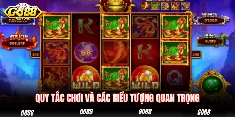 Kho Báu Tứ Linh Go88 - Hướng Dẫn Quay Dễ Nổ Hũ Trúng Quà 2 Hướng dẫn cách chơi chi tiết kèm các biểu tượng trả thưởng